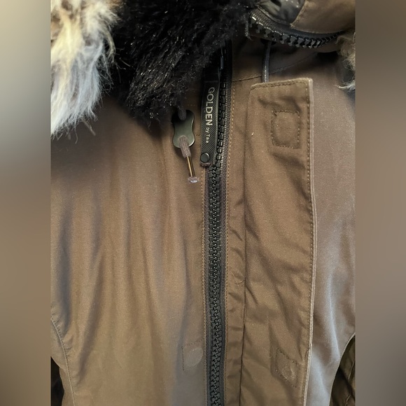 Excellent condition! HUNTER GREEN TNA Goose Down Haven Parka - Picture 6 of 10